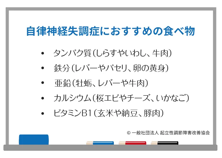 自律神経失調症におすすめの食べ物