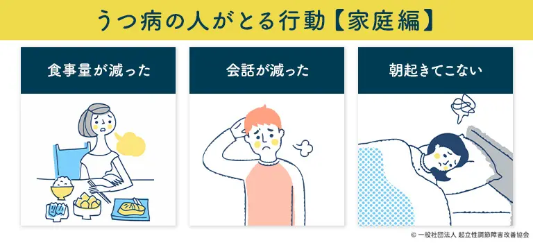 うつ病の人がとる行動【家庭編】