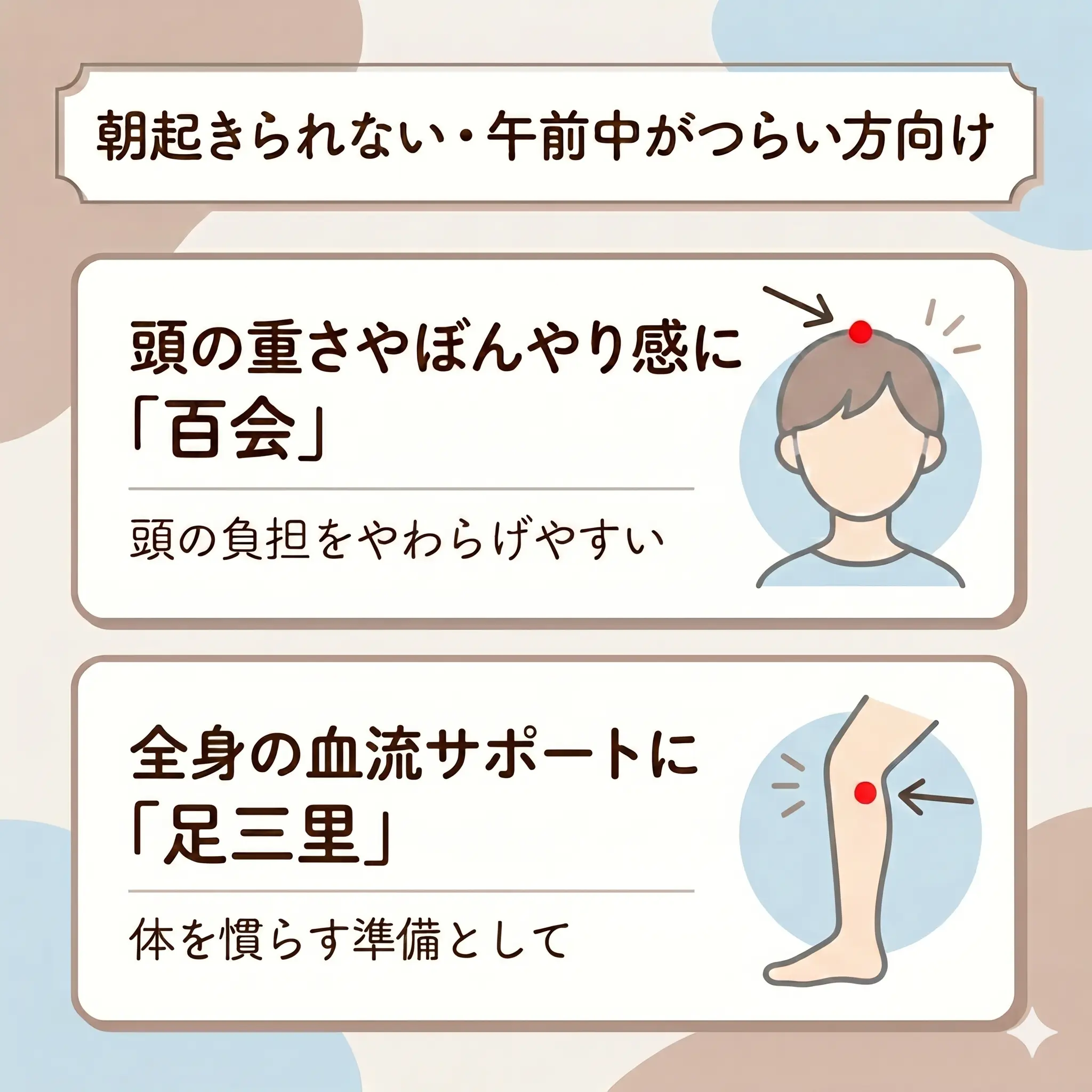 朝起きられない・午前中がつらい方